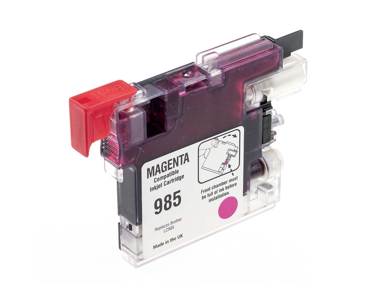 Bild von memo Tintenpatrone ersetzt Brother LC985M magenta