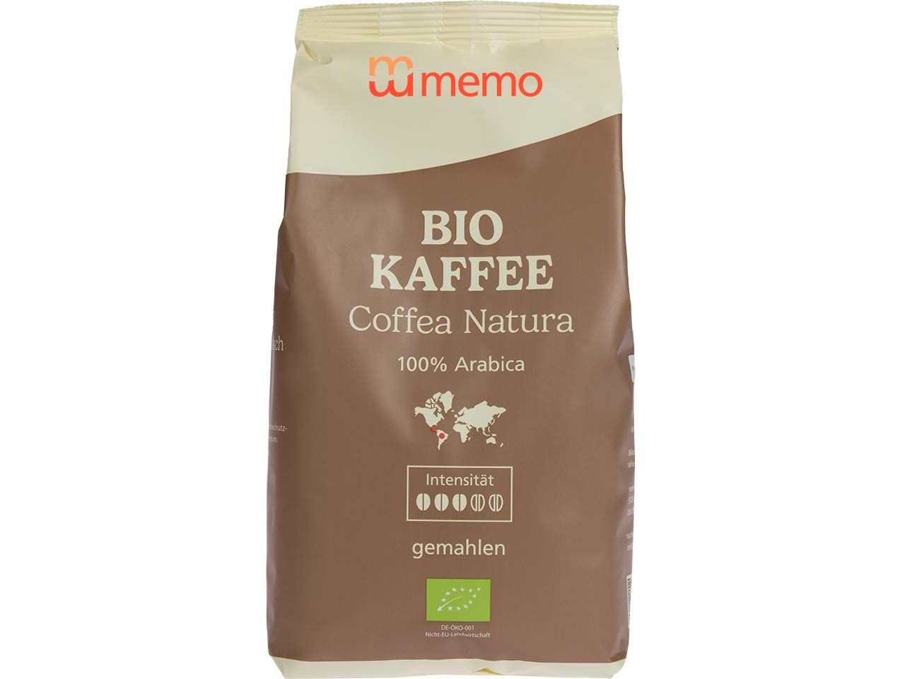 Bild von memo Bio-Kaffee 'Coffea Natura' gemahlen 500 g
