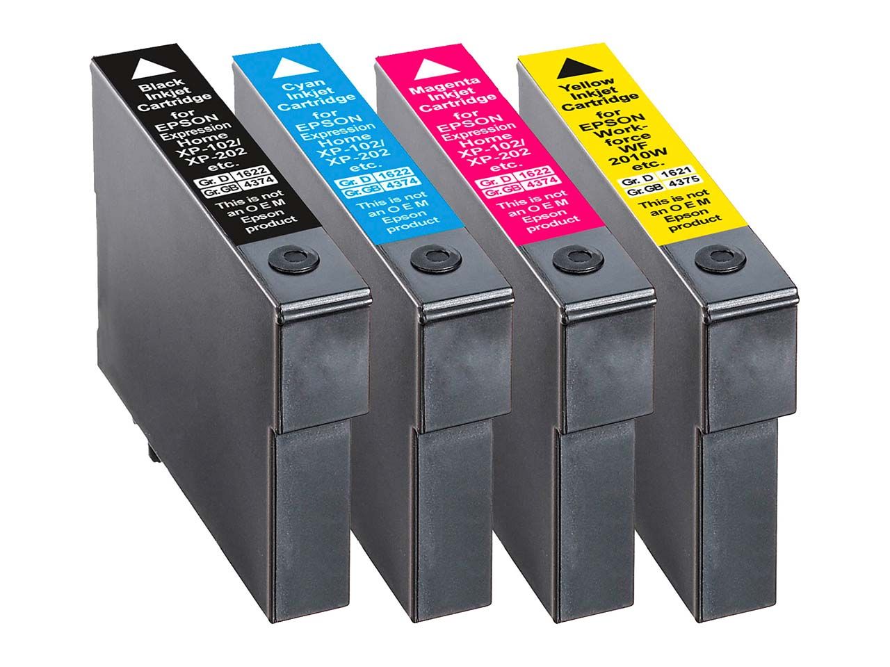 Bild von memo 4er Set Tintenpatronen ersetzt Epson T1811XL/T1812XL/T1813XL/T1814XL