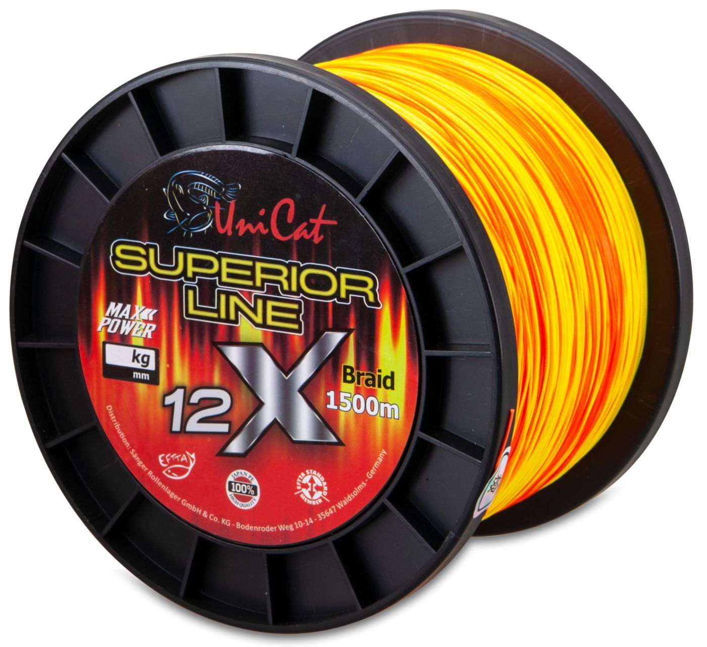 Bild von Uni Cat Angelschnur Uni Cat Superior Line 12X Braid - 1500m Wallerschnur