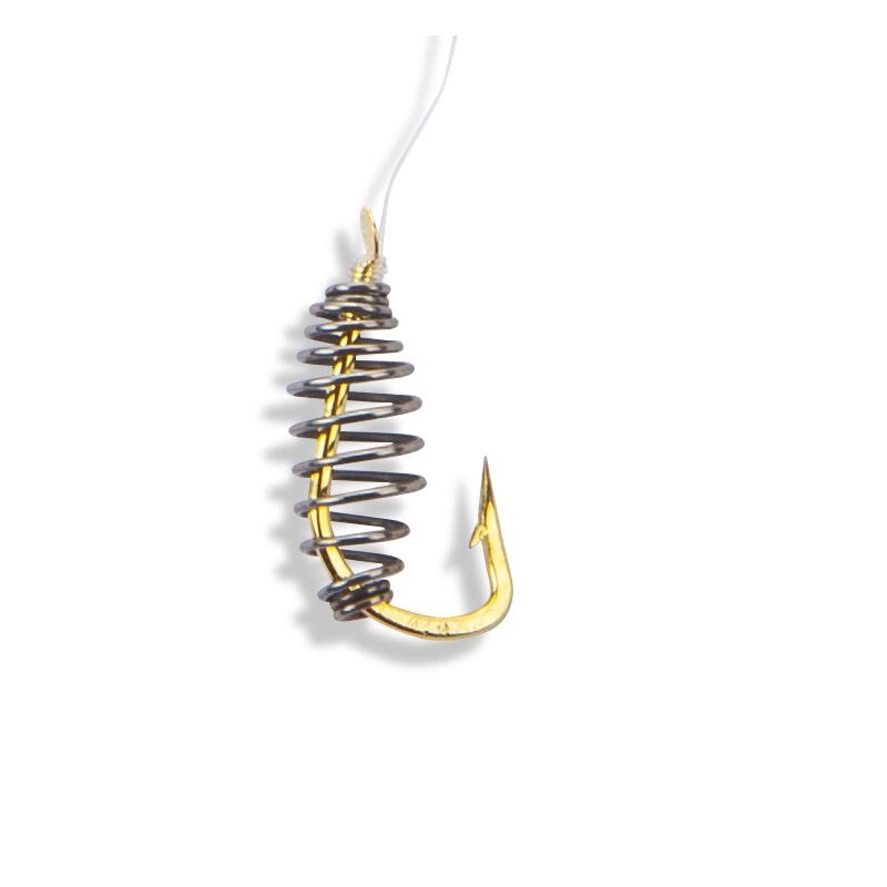Bild von SÄNGER Spiral Teighaken GS-286 Gr.6 60cm 0,22mm 4kg Gold/Silber 5Stk.