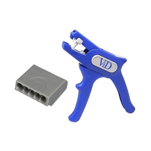 Bild von ViD® C1005251 Verbindungsklemmen und Abisolierzange – Praktisches Set für einfaches Arbeiten