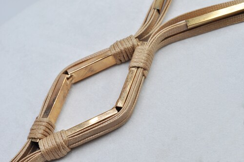 Bild von Steuer Collierkettchen »mehrreihig beige mit goldfarbener Zierde«