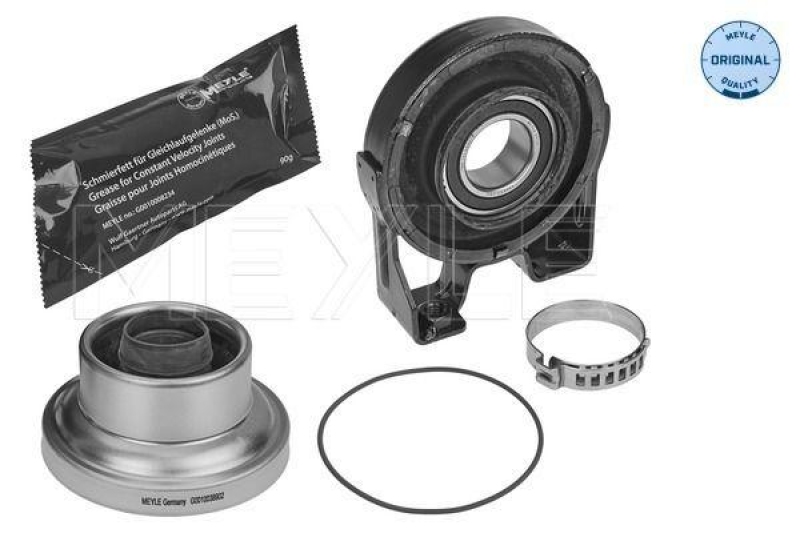 Bild von MEYLE Lagerung, Gelenkwelle MEYLE-ORIGINAL Quality Mitte mit Zubehör 100mm für VW PORSCHE 95542102013 7L6521102B 95542102014 100 151 0000/S