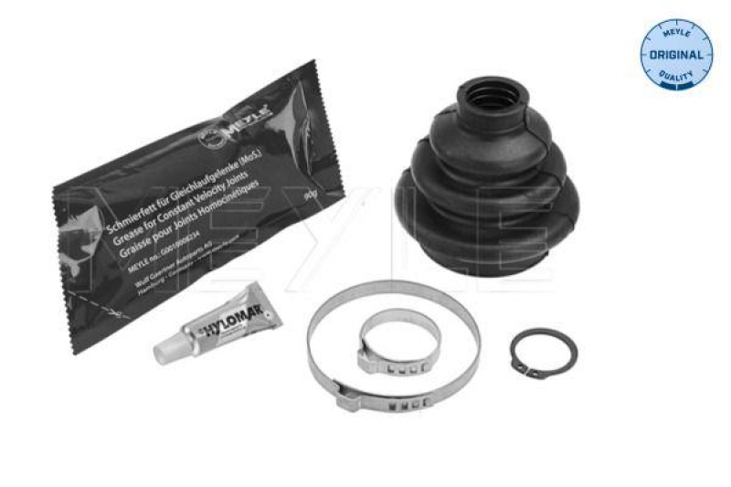 Bild von MEYLE 300 332 1902 Achsmanschette Faltenbalg, Faltenbalgsatz, Antriebswellenmanschette radseitig, Hinterachse Gummi ORIGINAL Quality BMW: 3 Saloon, X5