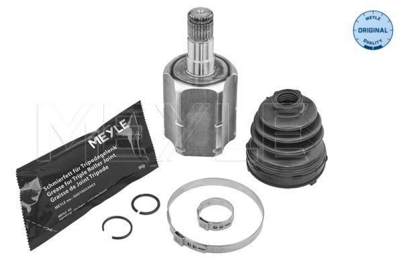 Bild von MEYLE 100 498 0203 Gelenksatz Antriebswellengelenk, Gleichlaufgelenk, Antriebsgelenk ORIGINAL Quality getriebeseitig ohne ABS-Ring VOLKSWAGEN: Golf 7