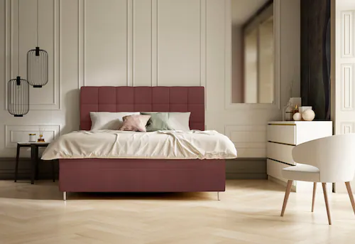 Bild von Schlaraffia Boxspringbett »Aida«, inkl. BULTEX® Topper, Metallfuß in chrom