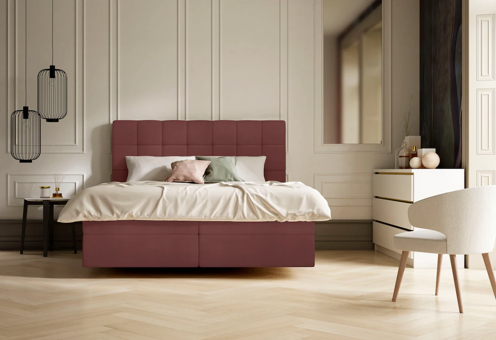 Bild von Schlaraffia Boxspringbett »Aida«, inkl. BULTEX® Topper, Fuß in Schwebeoptik