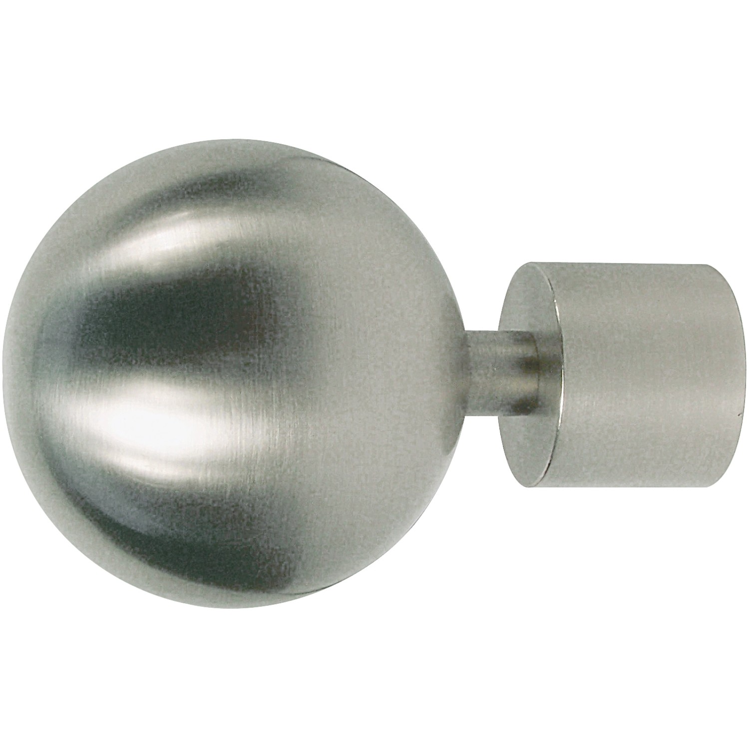 Bild von Mydeco Gardinenstange-Endstück Ball Classic Edelstahl-Optik Ø 2 cm
