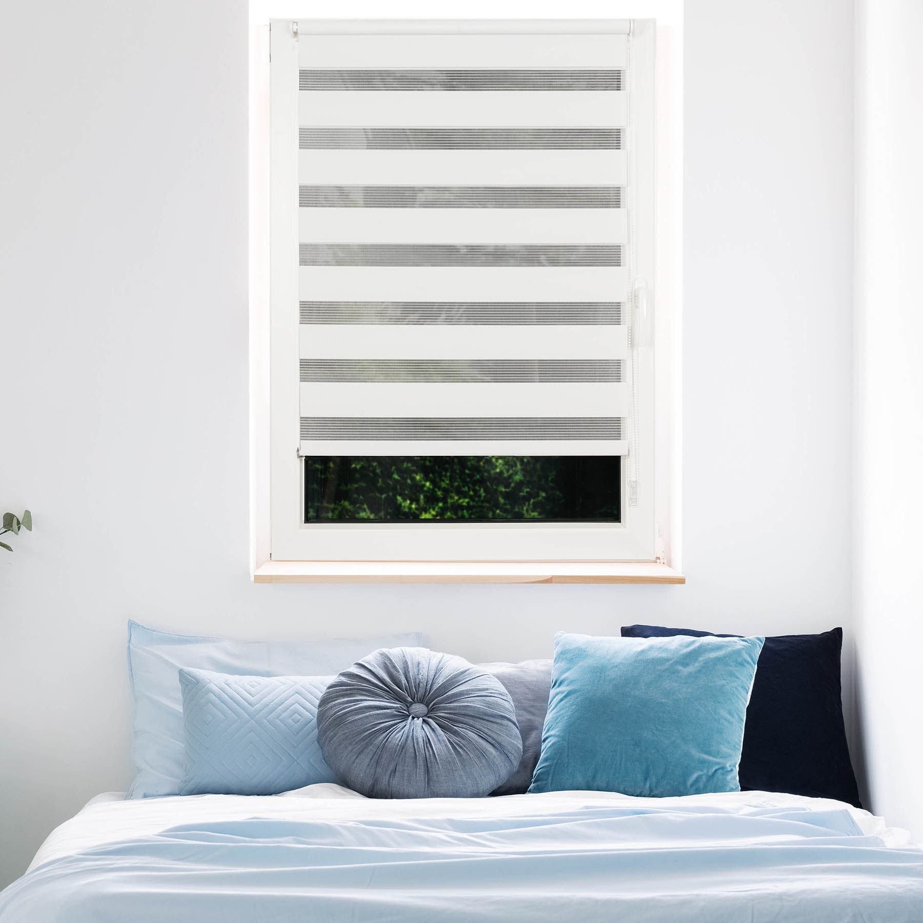 Bild von Fensterwelten Duo-Rollo just, 70 x160 cm 70 cm x 160 cm weiß