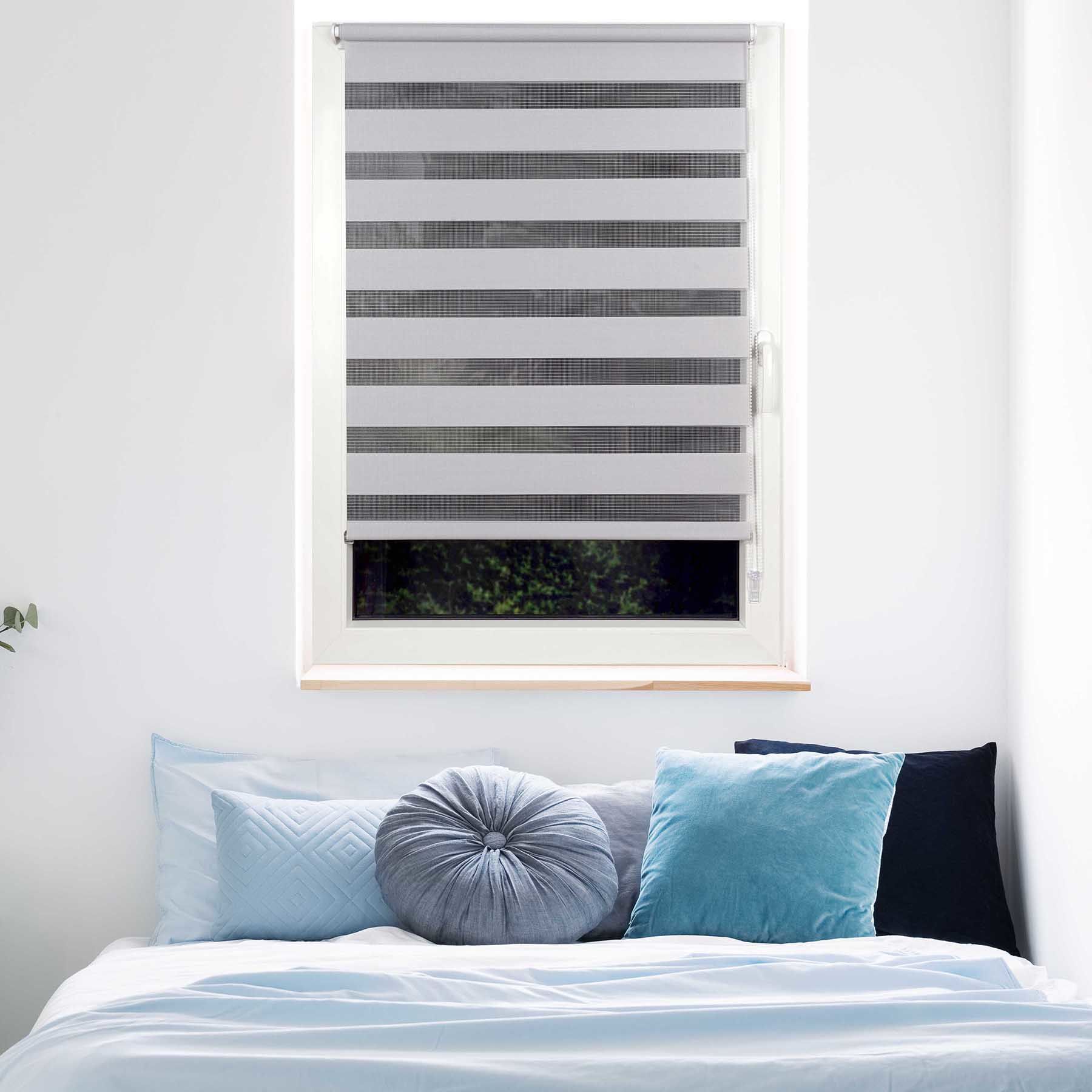 Bild von Fensterwelten Duo-Rollo just, 45 x160 cm 45 cm x 160 cm grau