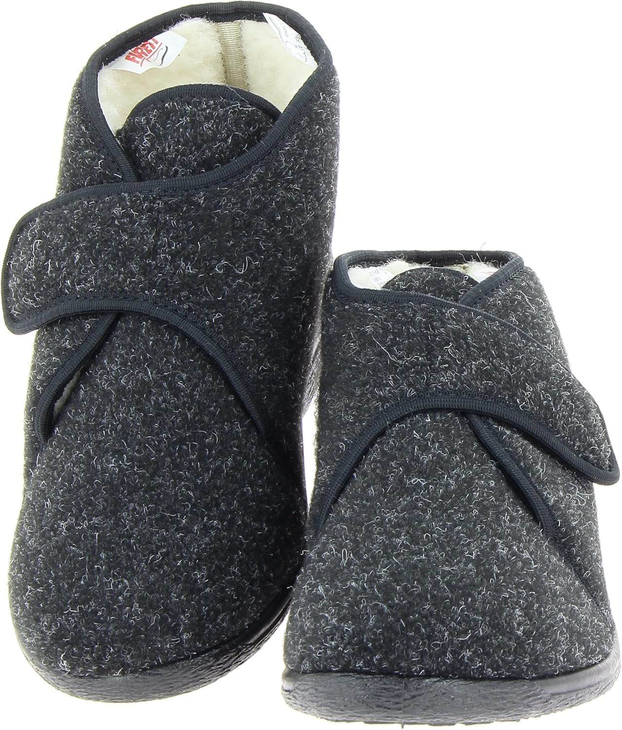 Bild von Florett Unisex Rudi Hohe Hausschuhe, Schwarz (schwarz 60), 45 EU