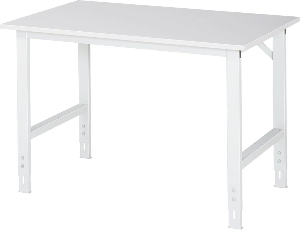 Bild von Rau Arbeitstisch Serie Tom 200 x 76-108 x 80 cm, Melamin-Platte