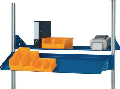 Bild von Metallablage f.Werkbänke, B1250xT300mm Trgf.30 kg f.Systemstütze