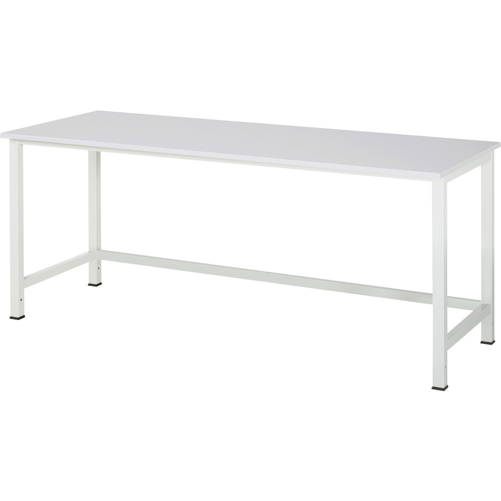 Bild von RAU Werktisch 900, HxBxT 825 x 2.000 x 800 mm, Arbeitplatte EGB-Melamin-Belag