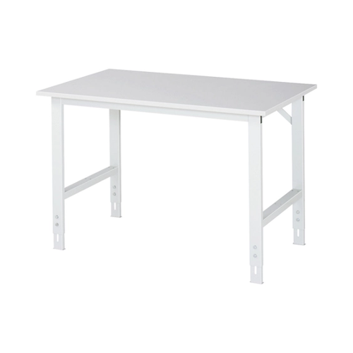 Bild von Rau Arbeitstisch Serie Tom 125 x 76-108 x 80 cm, Melamin-Platte