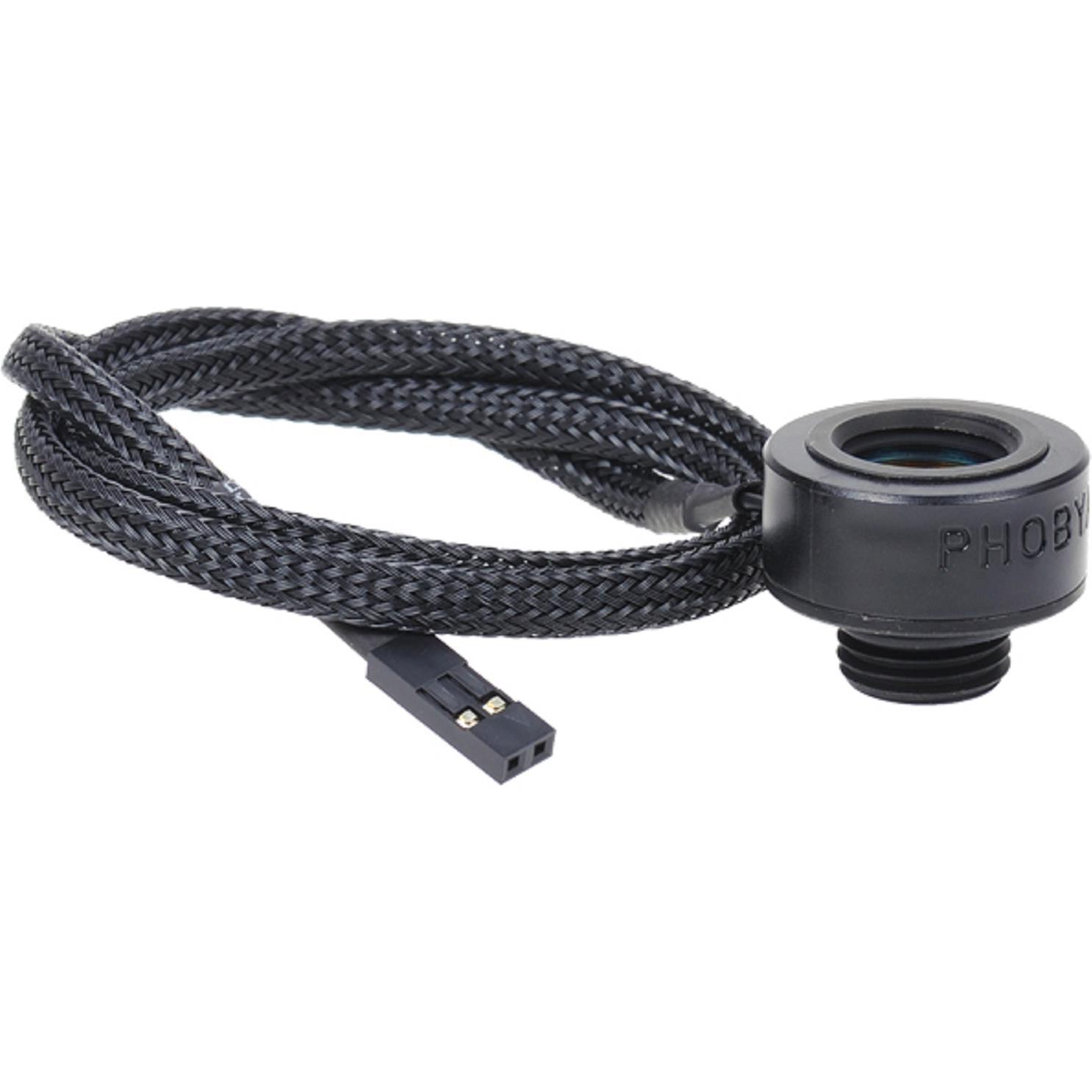 Bild von Phobya Temperatursensor Innen-/Aussengewinde G1/4 black matt, Wasserkühlung Überwachung, Schwarz