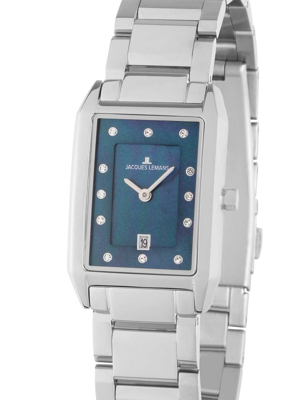 Bild von Jacques Lemans 1-2189J Torino eckige Damenuhr 23mm 5ATM