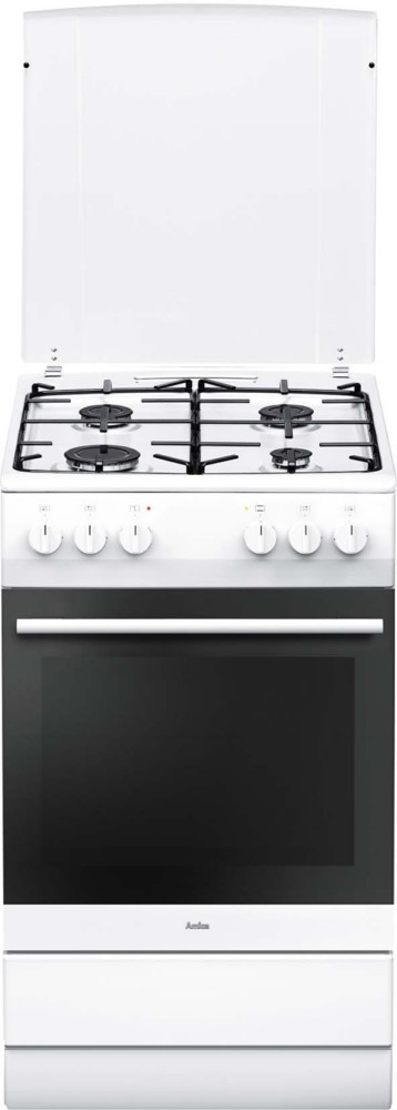 Bild von Amica Gas-Standherd "SHEG 11557 W", mit Backauszug, Steam Clean, Einhand-Funkenzündung
