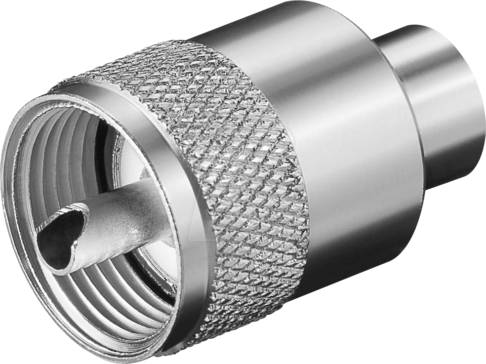 Bild von Wentronic UHF-Verbinder auf UHF, Silber, Kabelanschluss – Steckverbinder (Silber)