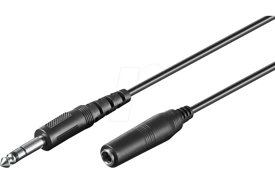 Bild von Wentronic Goobay 3,5mm-Klinke-/Cinch-Adapterkabel, Schwarz, 1.4 m - Klinke 3,5 mm-Buchse (3-Pin, Stereo) > 2x Cinch-Stecker (Audio links/rechts) (50442)