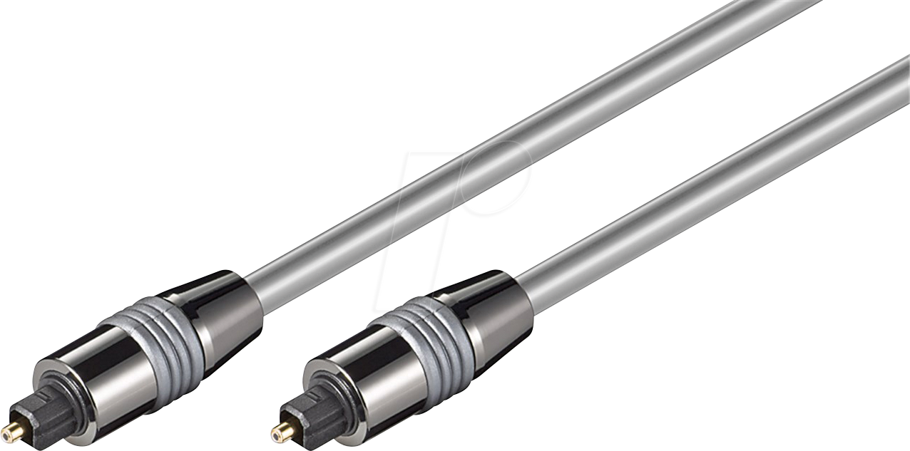 Bild von Goobay Goobay Lichtwellenleiter, Silber, 1.5 m (1.50 m, TOSLINK), Audio Kabel