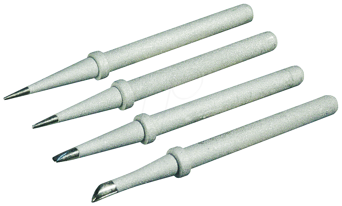 Bild von Goobay 51092 Lötspitze Set für Lötstation AP2 / Lötkolben Spitzen 4er Set / Ersatz Lötspitzen Soldering Tips zum Löten / Soldering Station Zubehör / 4 Stück