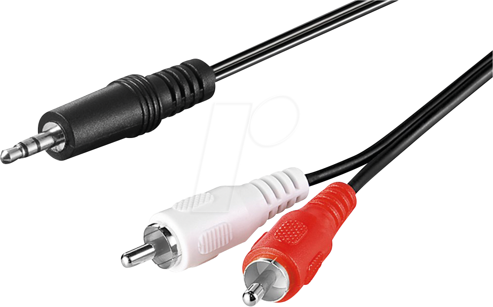 Bild von Goobay Audio Adapterkabel AUX, 3,5 mm Klinke zu stereo Cinch-Stecker, CU (10 m), Audio Kabel