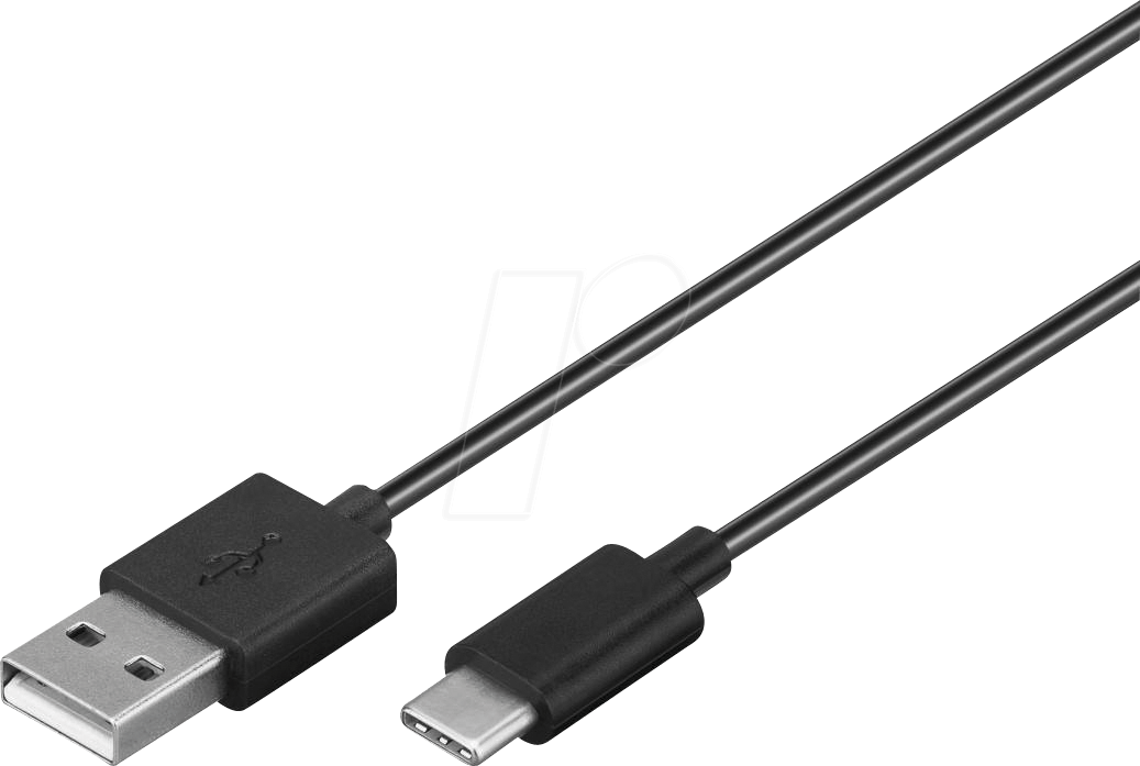 Bild von Goobay USB-C 2.0 Sync- & Ladekabel A-Stecker  C-Stecker schwarz - Länge: USB-Kabel, (200 cm)