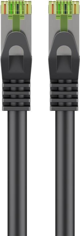 Bild von Goobay 61097 - CAT 8.1 Rohkabel - Netzwerkkabel/LAN Kabel - Highspeed 40Gbits Patchkabel mit S/FTP PiMF Schirmung/schwarz / 7,5M