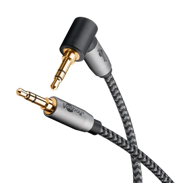 Bild von Goobay 65279. Anschluss 1: 3.5mm TRS, Steckverbinder 1 Geschlecht: Männlich, Anschluss 2: 3.5mm TRS, Steckverbinder 2 Geschlecht: Männlich, Kabelmaterial: Kupfer, Beschichtung Steckerkontakte: Gold, Magnetisch abgeschirmt, AWG Kabelgröße: 28, Kabellänge: 2 m, Produktfarbe: Grau (65279)