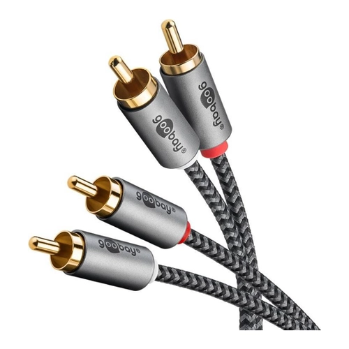Bild von Goobay Plus Stereo-Cinchkabel, 1.0 m