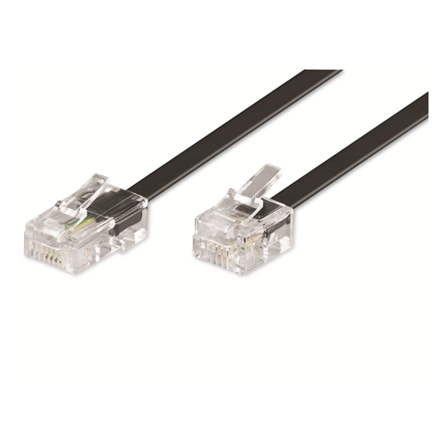 Bild von GOOBAY Telefon-Anschlusskabel RJ11-RJ45, schwarz, 15 m