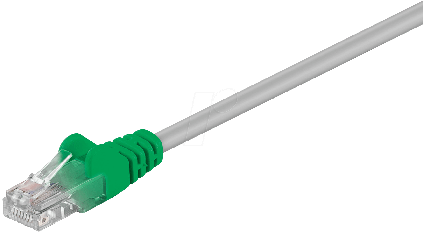 Bild von Goobay Goobay CAT 5e Crossover-Patchkabel, U/UTP, Grau, Grün, Grau-Grün, 1 m (U/UTP, CAT5e, 1 m), Netzwerkkabel