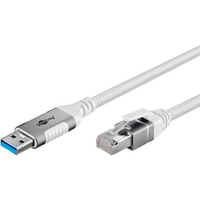 Bild von Goobay 74160 - Netzwerkadapter Kabel USB 3.0 Typ A Gigabit Ethernet 3 m - Netzwerkkarte - 1.000 Mbps (74160)