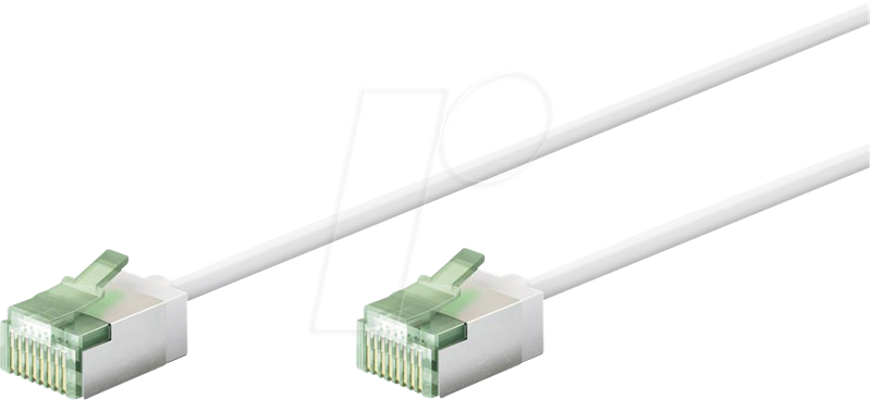 Bild von Goobay Ultraflexibles CAT 8.1 Patchkabel slim U/FTP weiß - extrakurze Stecker 99.9% (74360)