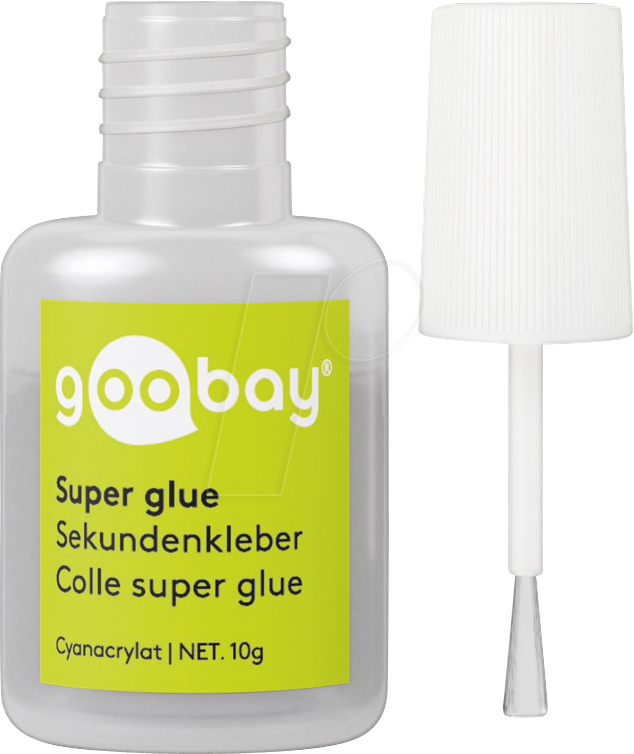 Bild von Goobay Klebeband Sekundenkleber - 10g Flasche mit Pinsel