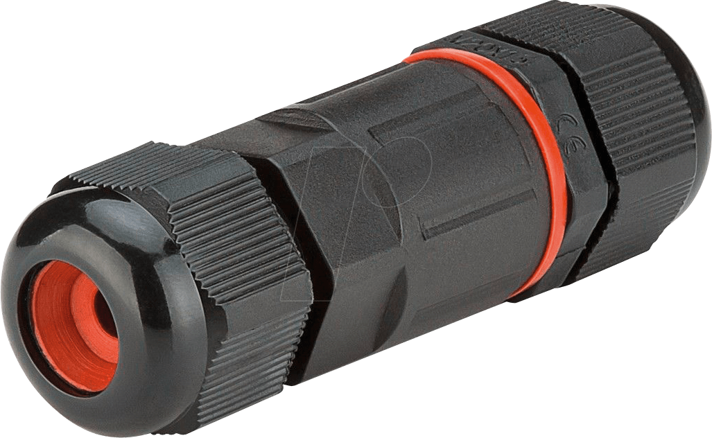 Bild von Goobay 81325 Outdoor Kabelverbinder wasserdicht IP68 / Kabelmuffe geschirmt / 3 polig Stromkabel verbinden LSA / Außenbereich Verbindungsmuffe 7,5cm