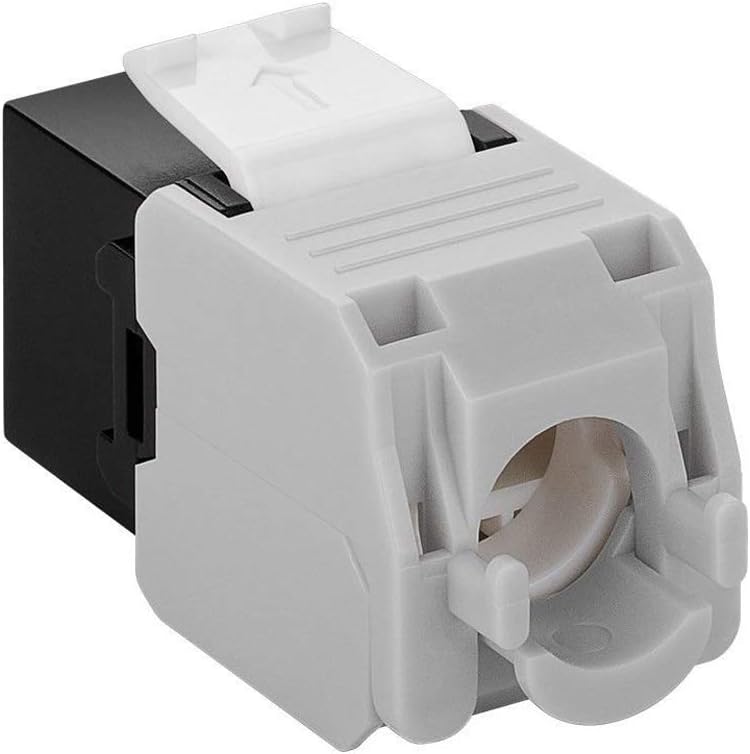 Bild von Goobay 90692 Keystone Modul RJ45 Buchse / CAT 6A Netzwerkstecker 500 MHz / UTP Ethernet Buchse 8P8C / LSA Montage für 5 - 9 mm Netzwerkkabel / Schwarz