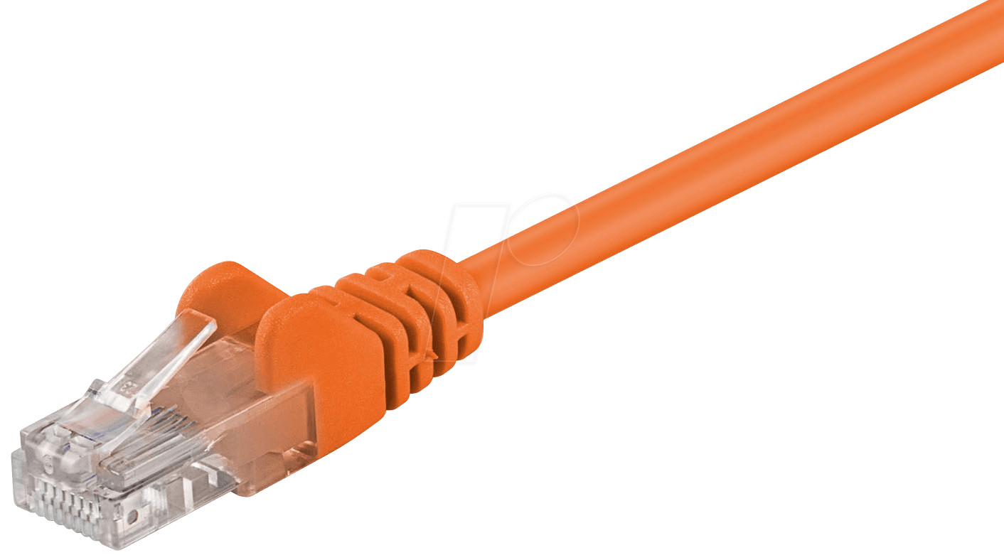 Bild von Wentronic 95218-GB - RJ-45 - RJ-45 - Männlich/männlich - Cat5e - U/UTP (UTP) - Orange (95218-GB)