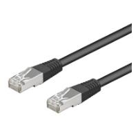 Bild von Wentronic goobay - Patch-Kabel - RJ-45 (M) bis RJ-45 (M) - 25,0m - SF/UTP - CAT 5e - geformt - Schwarz (95629)