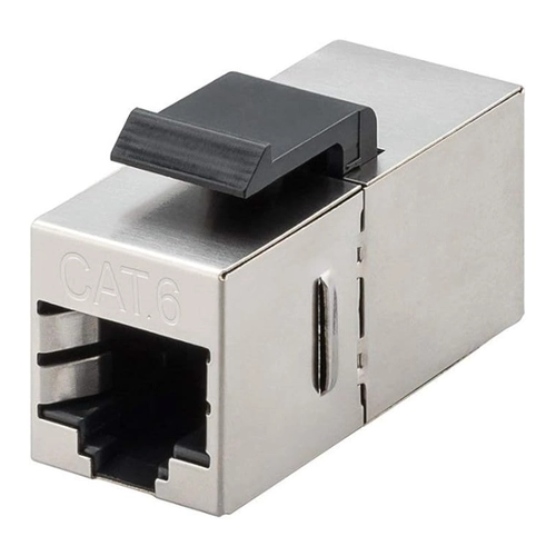Bild von GOOBAY Einbau-Modul 96100, CAT.6, STP, Slim Ausführung, silber