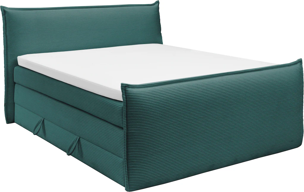 Bild von set one by Musterring Boxspringbett "Florida", in modernem Cord-Bezug, mit Bettkasten, in 3 Größen erhältlich