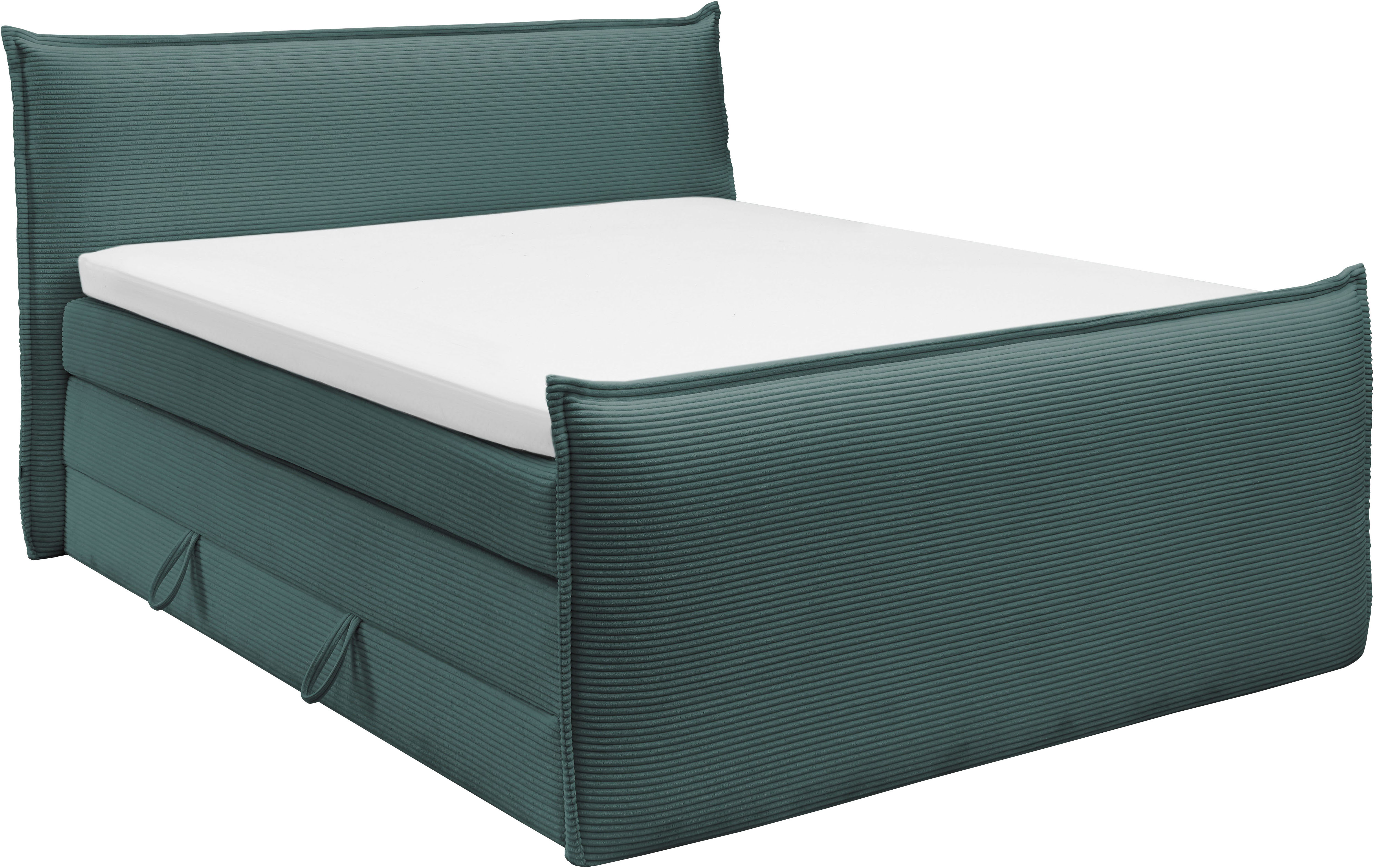 Bild von set one by Musterring Boxspringbett "Florida", in modernem Cord-Bezug, mit Bettkasten, in 3 Größen erhältlich