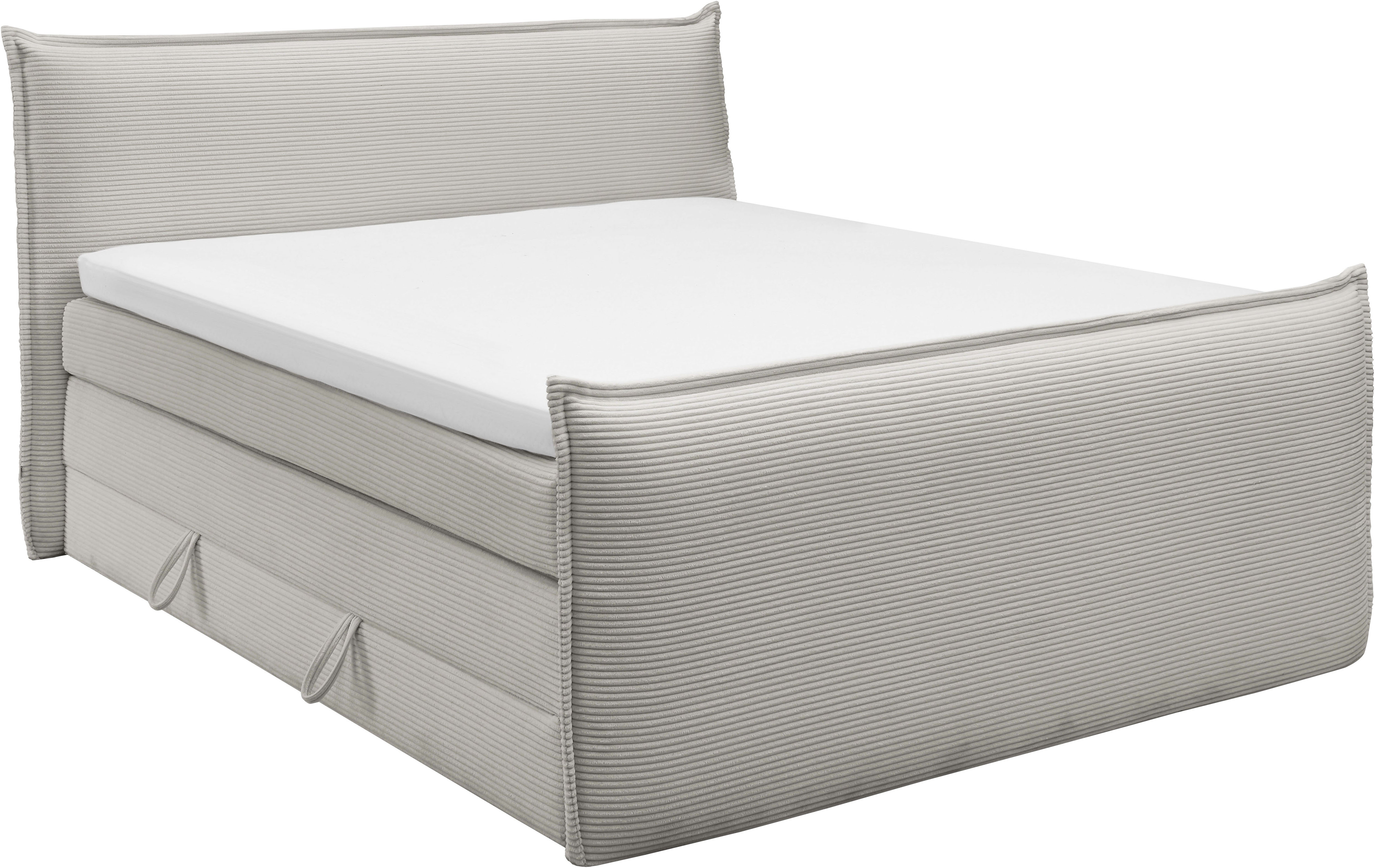 Bild von set one by Musterring Boxspringbett "Florida", in modernem Cord-Bezug, mit Bettkasten, in 3 Größen erhältlich