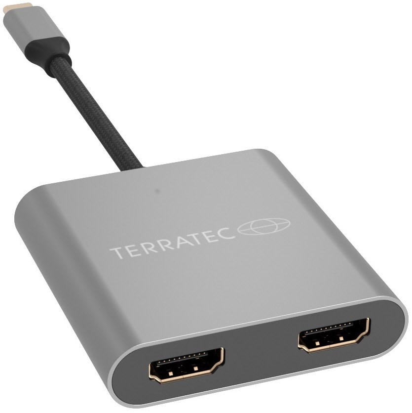 Bild von Terratec 306697 USB-C® Adapter [1x USB-C® Stecker - 1x HDMI-Buchse] Grau