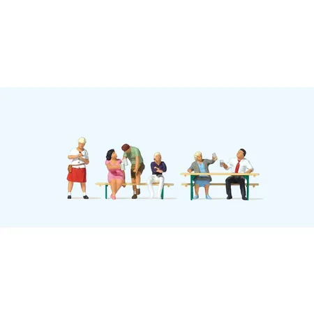 Bild von Preiser 10700 Im Biergarten (1), H0 1:87