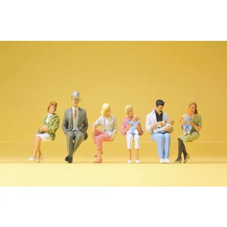 Bild von Preiser 65327 Seated Persons (6) Figure Set