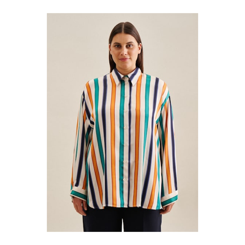 Bild von Elegante Langarm-Longbluse aus der "Curvy" Kollektion von Seidensticker