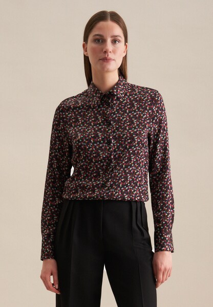 Bild von seidensticker Hemdbluse, Blusenkragen, für Damen, schwarz, 42